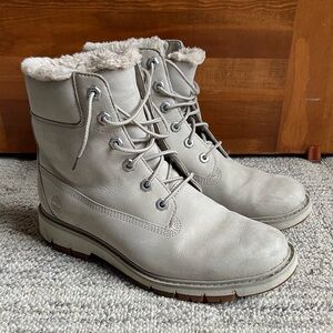 Timberland Lucia Way Waterproof Ankle Boots, Taupe Nubuck, Women's 9.5